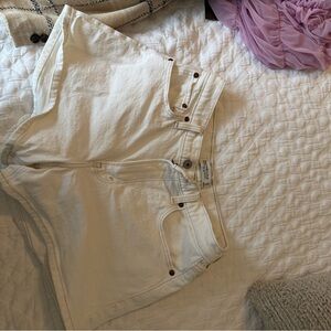 Abercrombie White Denim Shorts